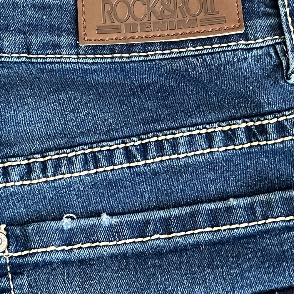 Rock & Roll Denim Women's Boot Cut Jeans in Medium Blue - Picture 7 of 8